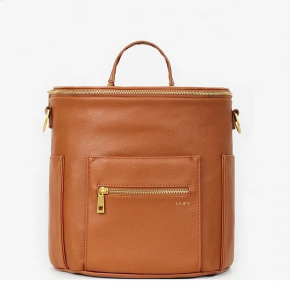 Fawn Design Brown Mini Diaper Bag - Picture 1 of 8